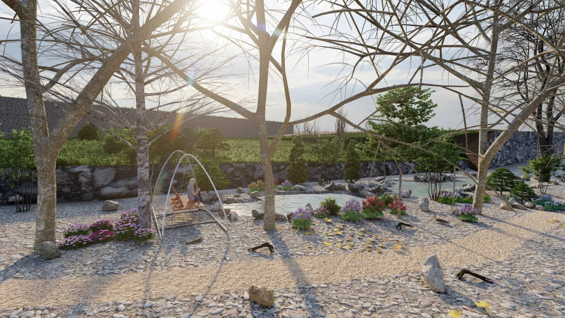 Conception de zone aménagée dans les Alpes Maritimes