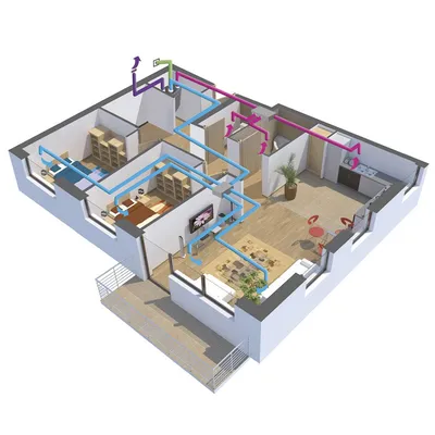 INSTALLATION D'UNE VENTILATION HYGROREGLABLE A TOUSSAINT
