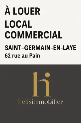 Très bon emplacement pour faire un commerce dans le centre de Saint Germain en Laye rue au Pain