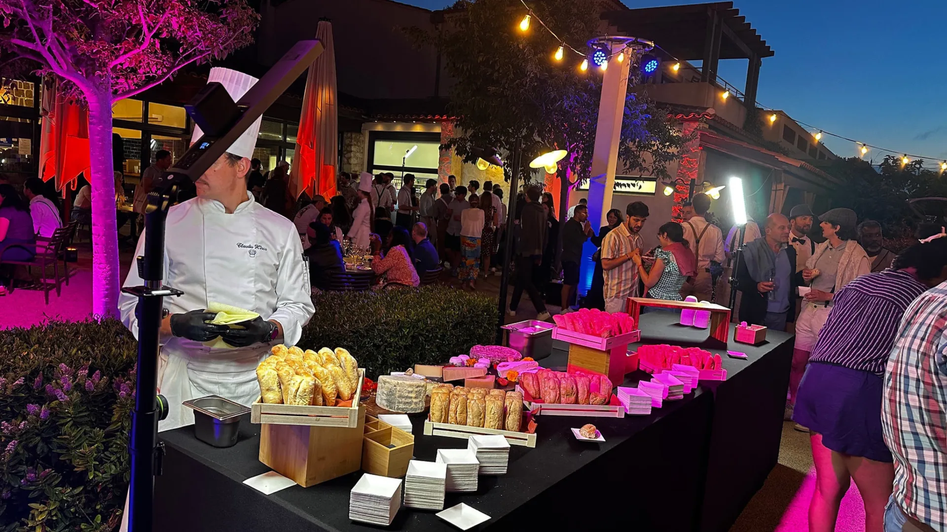 location éclairage buffet simple sur batterie à Bandol dans le var