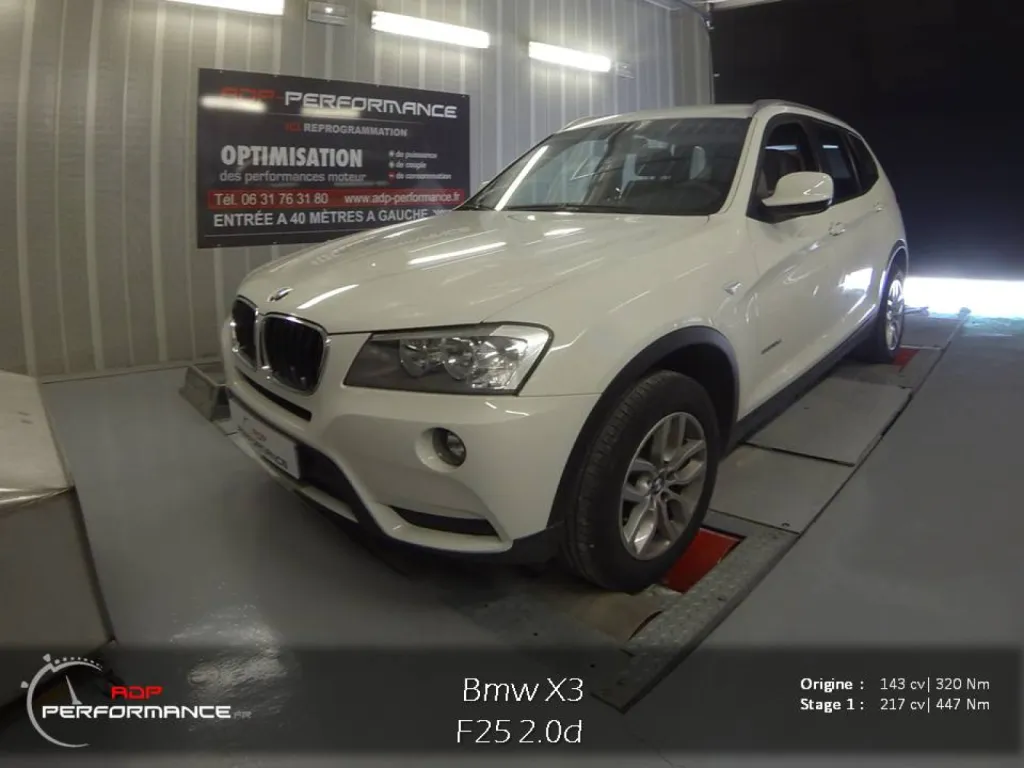 Reprogrammation moteur bmw x3 18d