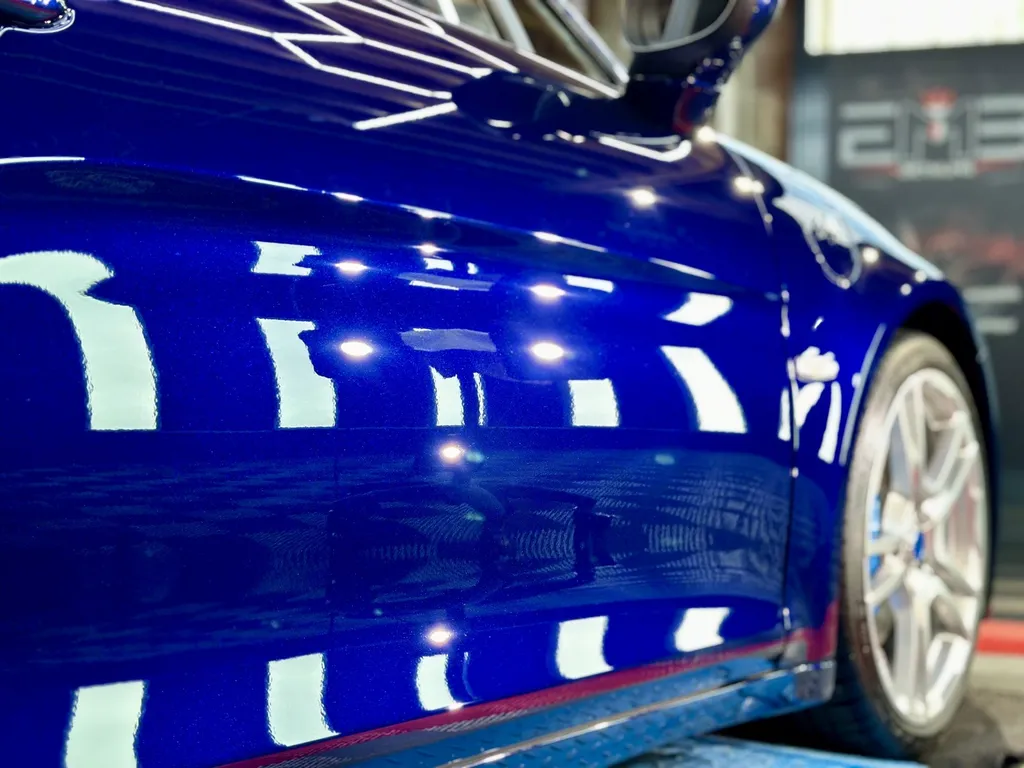 Traitement céramique chez EMB DETAILING protection carosserie spécialiste Alpine A110 sur Lyon