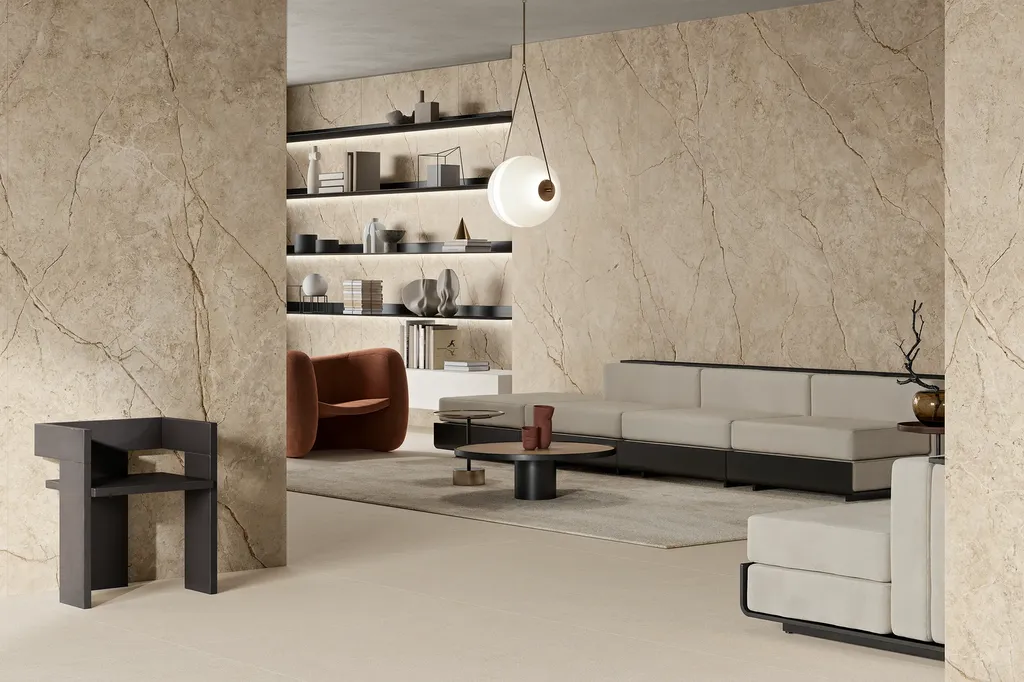 carrelage rouen : vente et livraison carrelage grand format salle de bain aspect travertin 120x120, 100x100 et 80x80