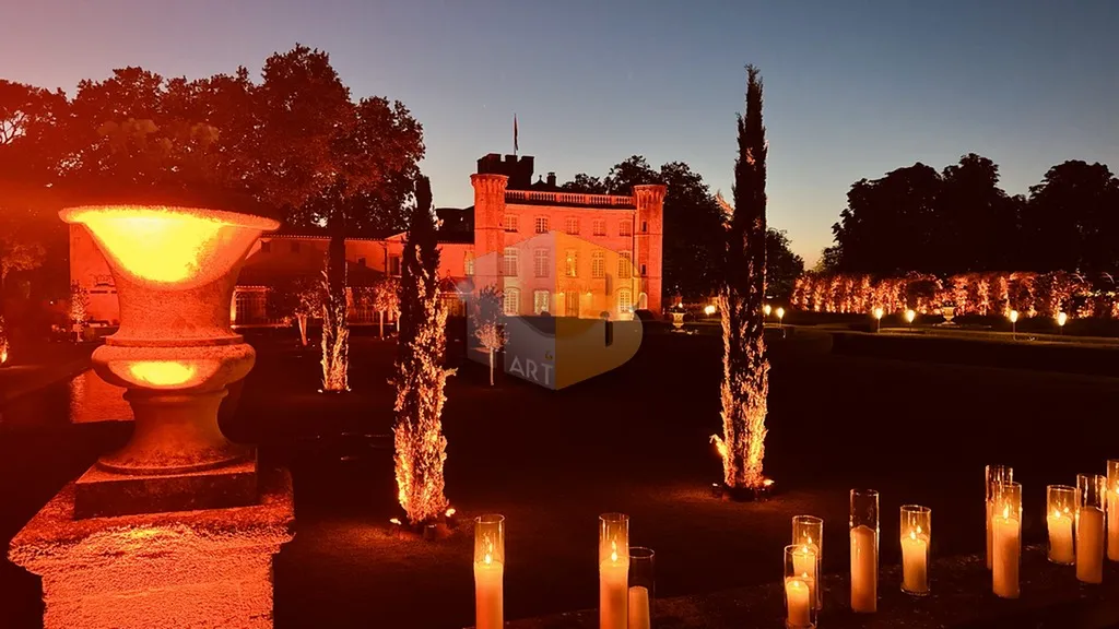 Mise en lumière de la Villa Baulieu à Rognes près d'Aix-en-Provence