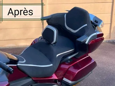 Rénovation et personnalisation d'une selle de moto sur Bordeaux