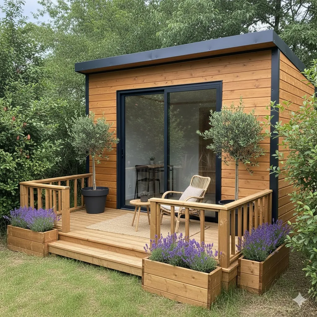 RC15 m² Bureau de jardin extérieur  