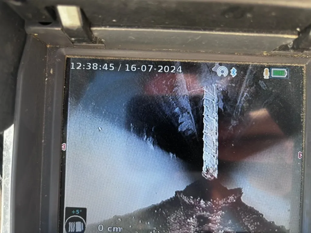 Chemisage de canalisation enterrée dans une station service sur l'autoroute à Avignon