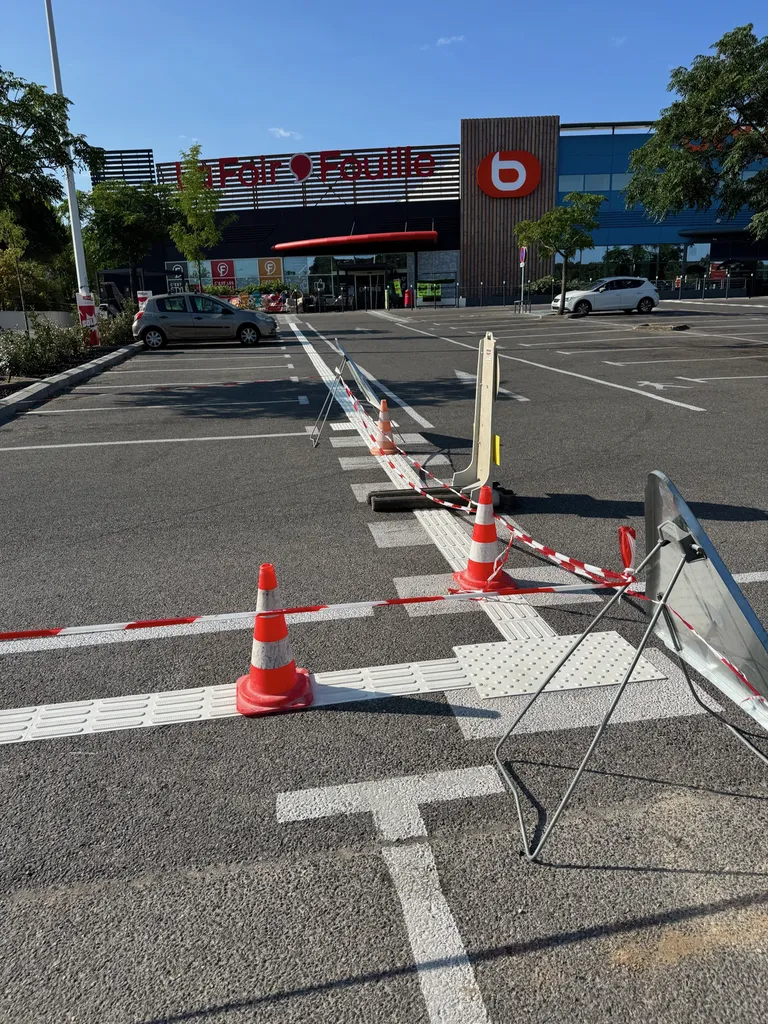Reprise de la signalisation horizontale à Plan-de-Campagne pour deux enseignes nationales