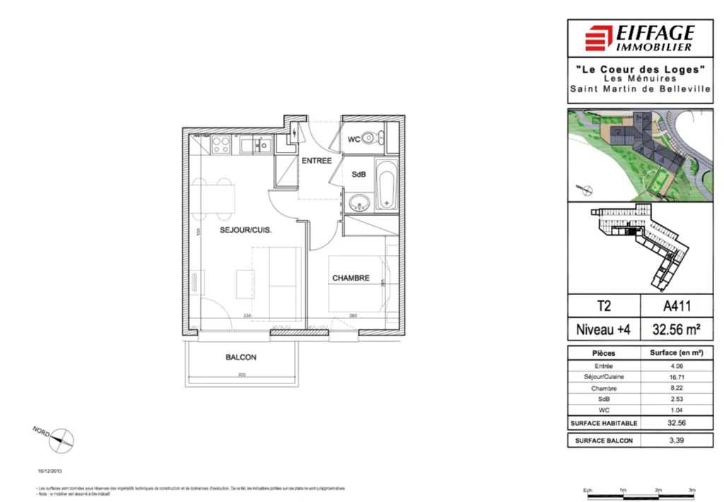 Appartement neuf T2 livré équipé et meublé