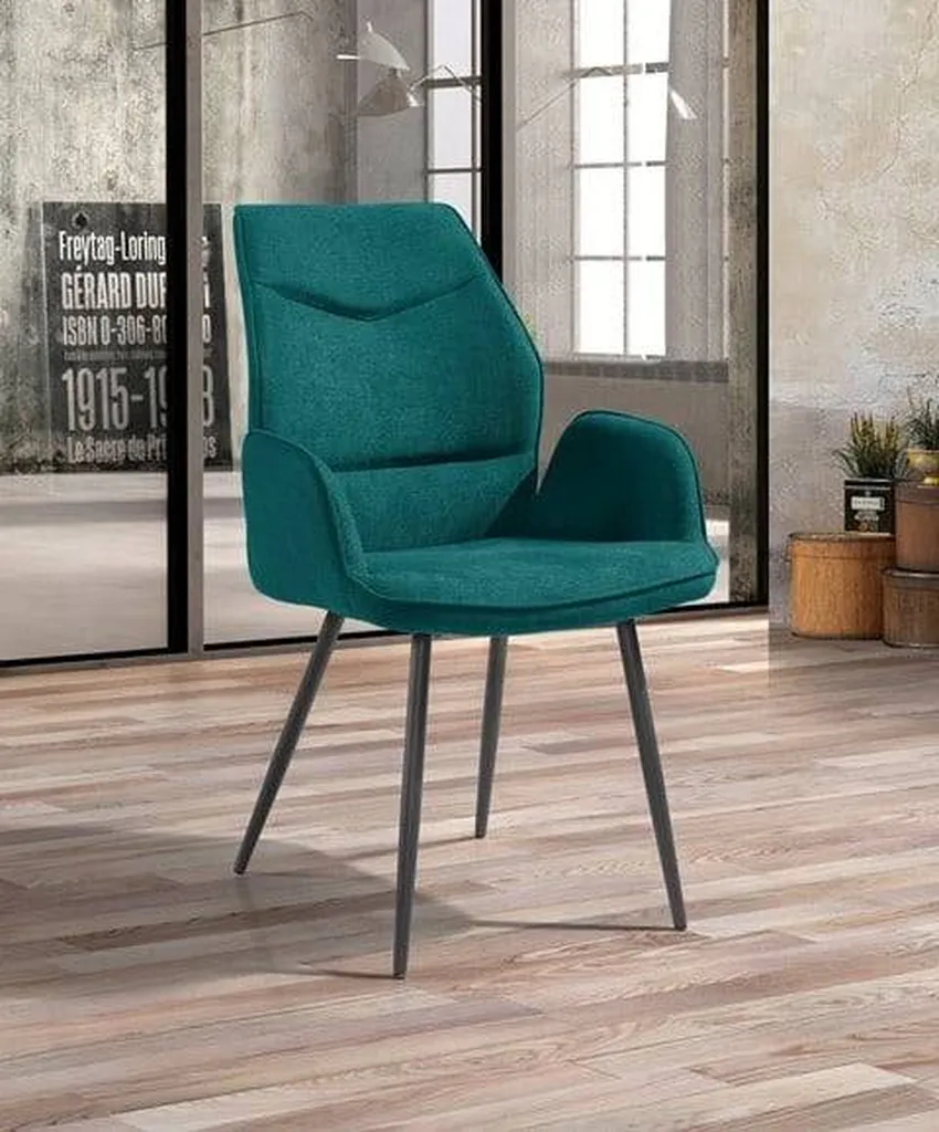 Vente chaise en tissu JULIE pour salle à manger