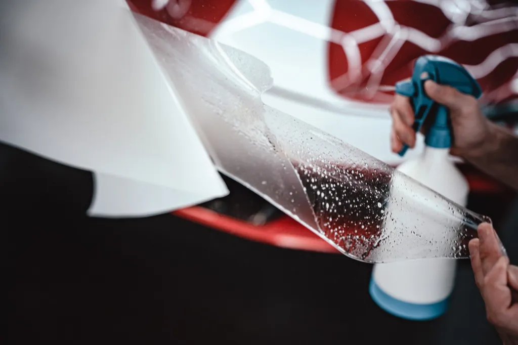 Protection complète XPEL Ultimate Plus sur une Ferrari SF90 à Bordeaux