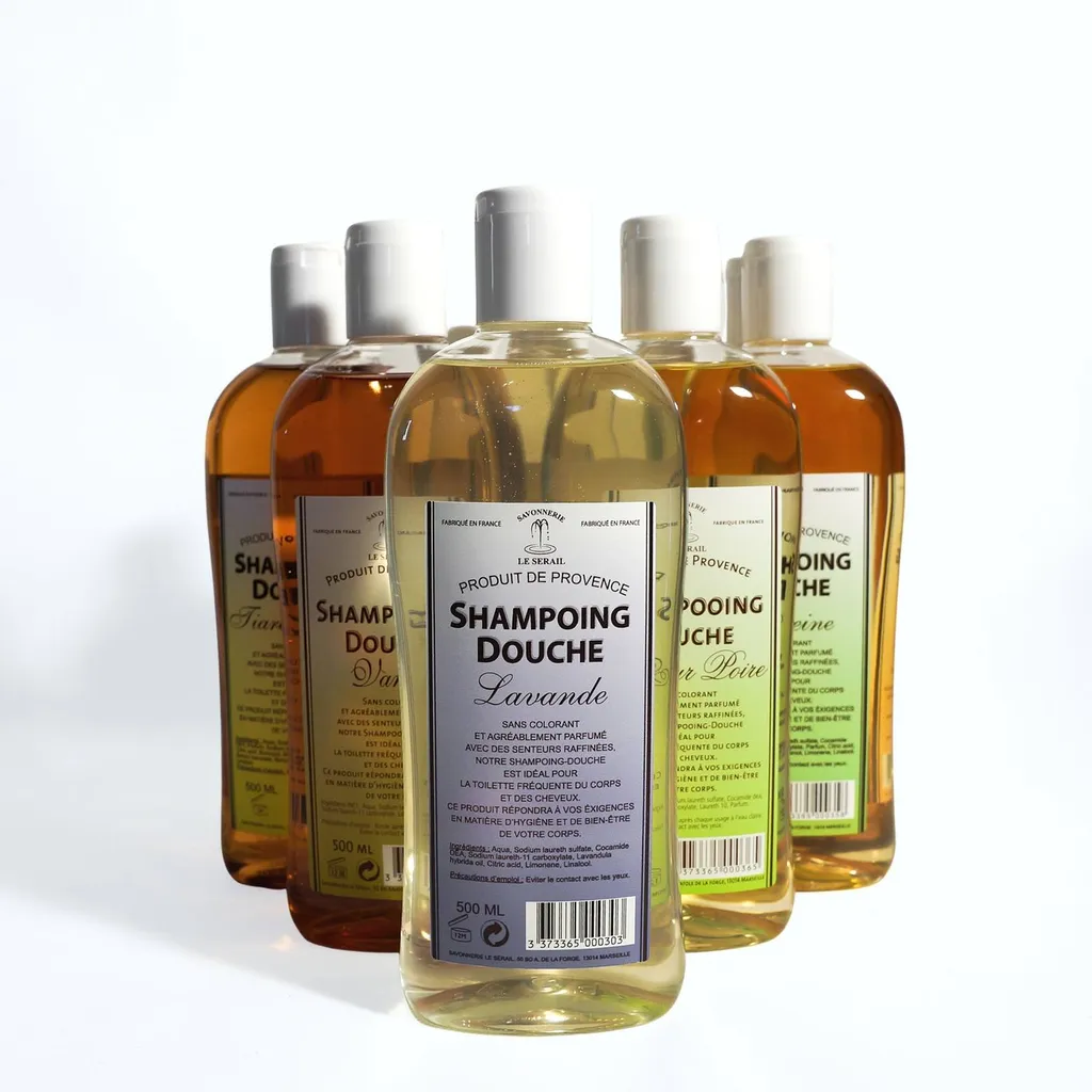 Shampoing-douche au véritable savon de Marseille 500 ml