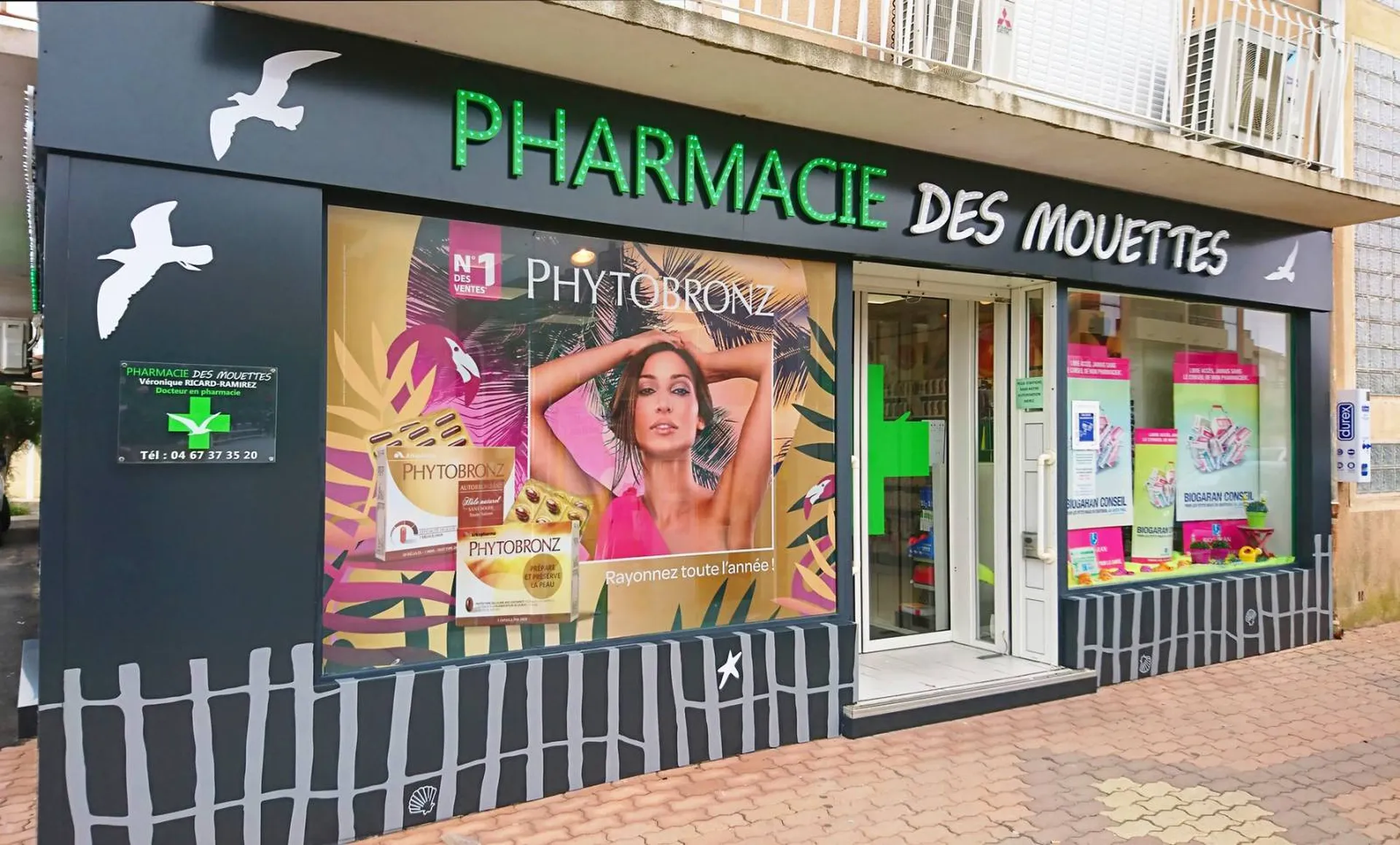 enseigne et habillage de façade pharmacie montpellier