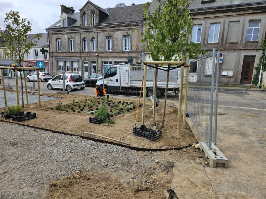 Challenge du mois pour Caux Environnement pour la création et l'aménagement d'un square à Gonneville la Mallet 76