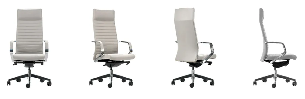 Fauteuil Direction Cuir Blanc à Montpellier