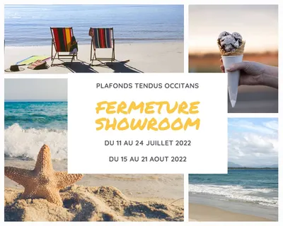 Fermeture pour congés d'été
