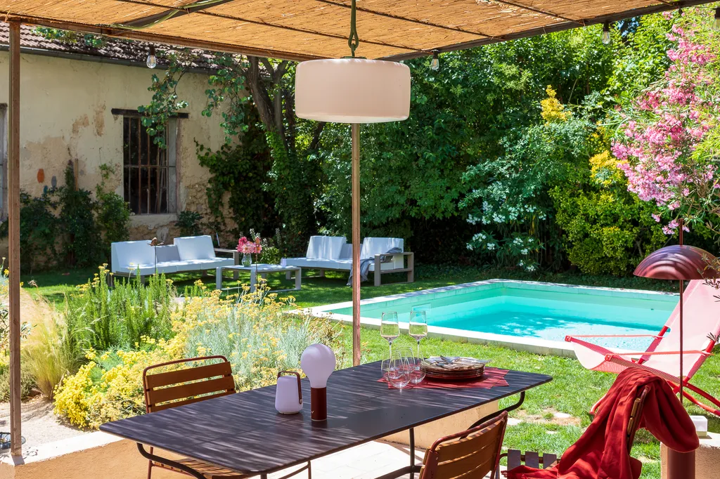 jardin aménagé d'une maison de ville 13300 Salon-de-provence