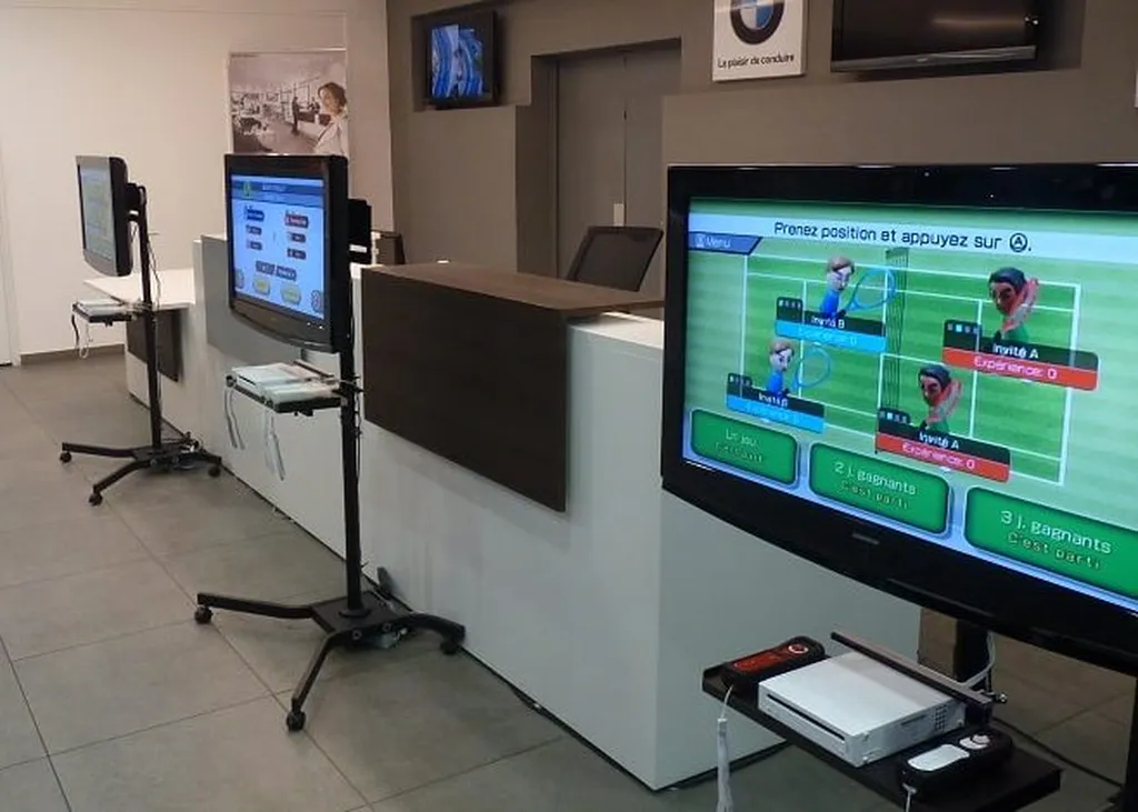 Jeux vidéo sur stand