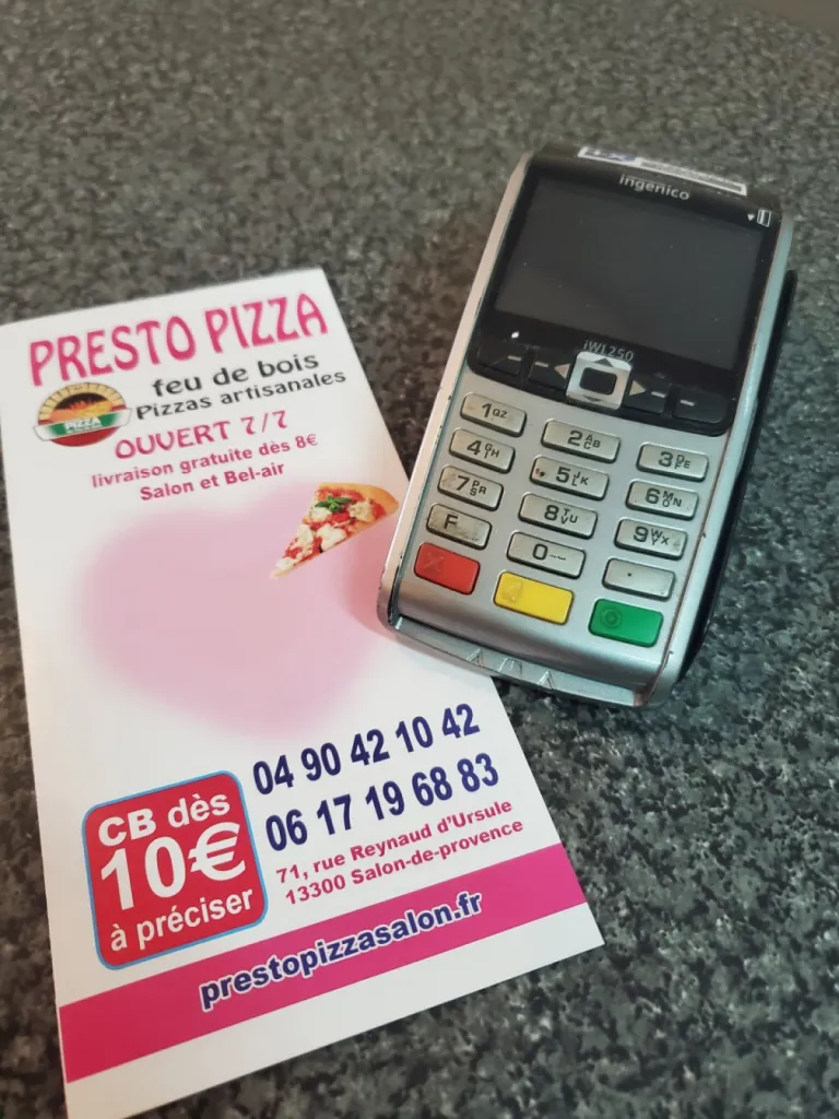 payer sa pizza en cb en livraison 