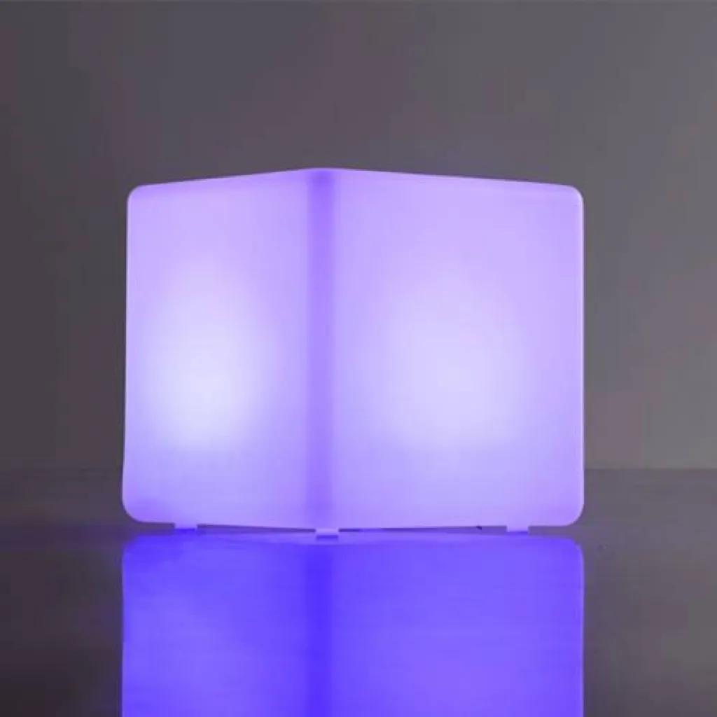 Cube lumineux lounge pour assise ou table basse VIP