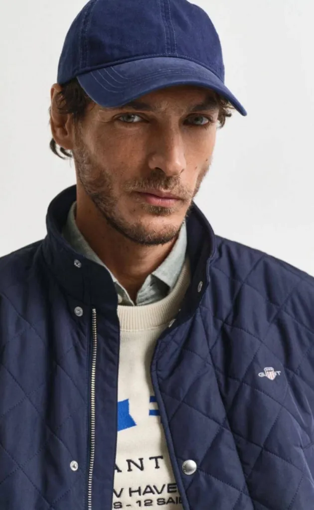 veste Windcheater matelassée GANT Evening blue (bleu marine) chez La Suite by Urban Chic à Dieppe