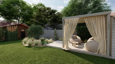 CRÉATION DE PLAN 3D PAYSAGER SUR MESURE POUR MAISON NEUVE À GUJAN-MESTRAS