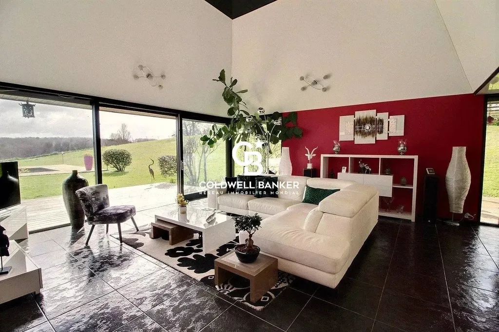 Maison d’architecte à vendre à 30 minutes de Bordeaux - vue panoramique et parc arboré