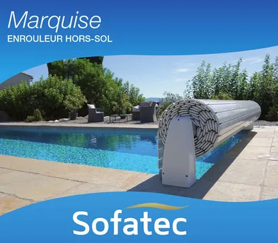 ENROULEUR HORS-SOL SOFATEC TYPE MARQUISE AVEC OU SANS FIN DE COURSE