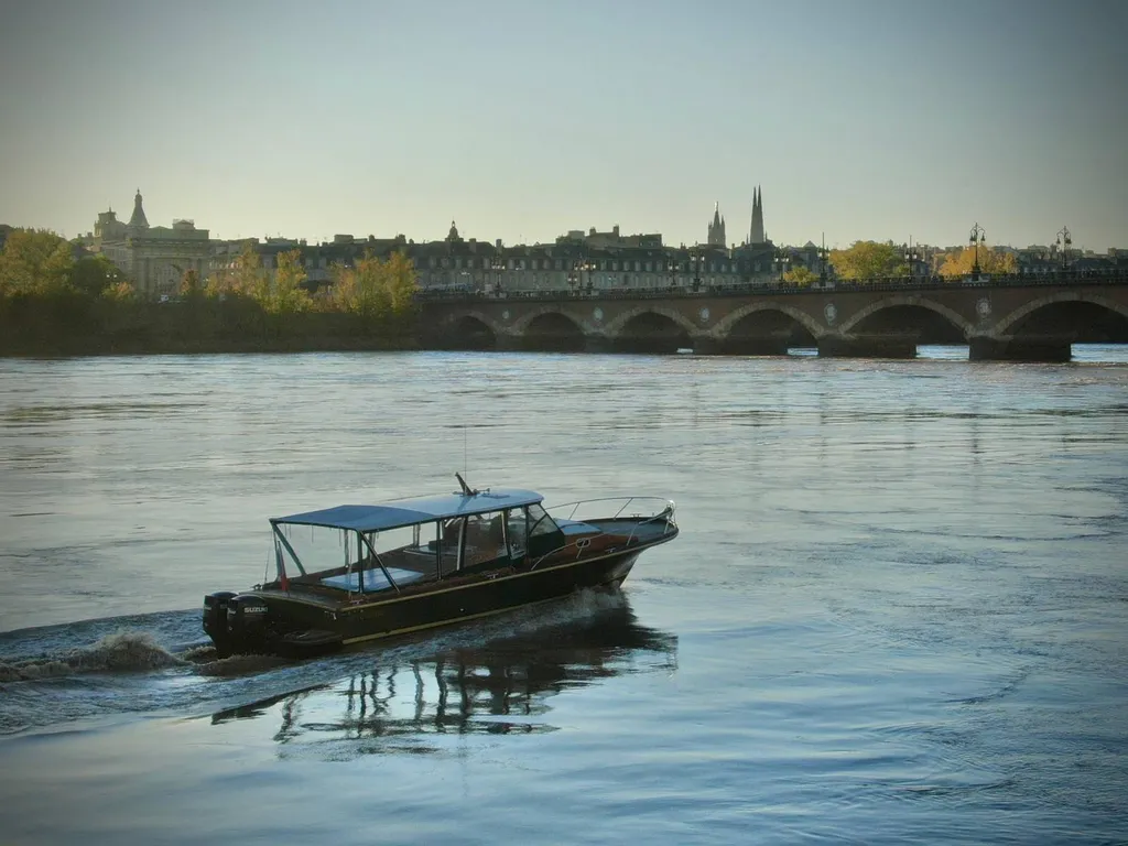 Raclette sur un bateau sur la Garonne à Bordeaux 