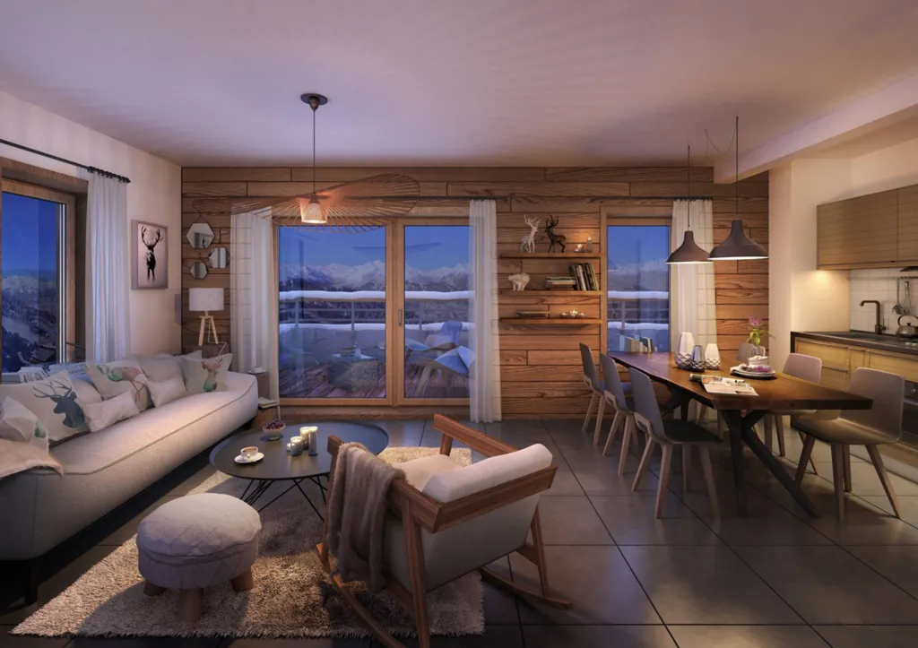 appartement en résidence secondaire à la Plagne 