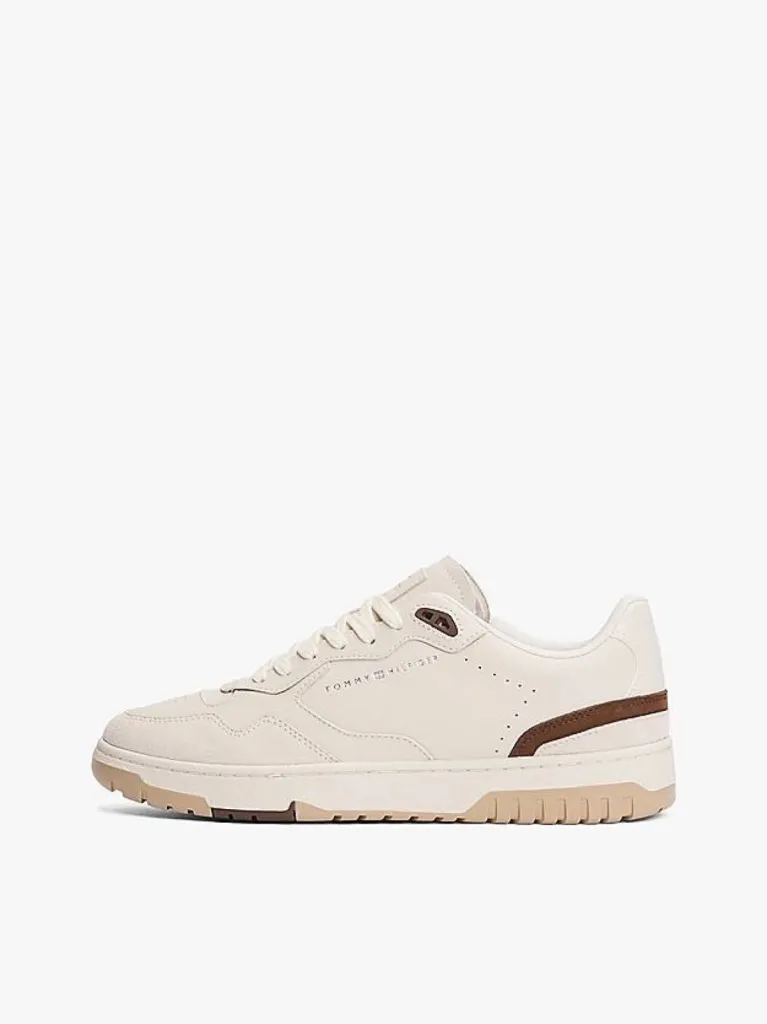 Baskets en cuir et daim multitextures Tommy Hilfiger chezcUrban Chic à Dieppe 76