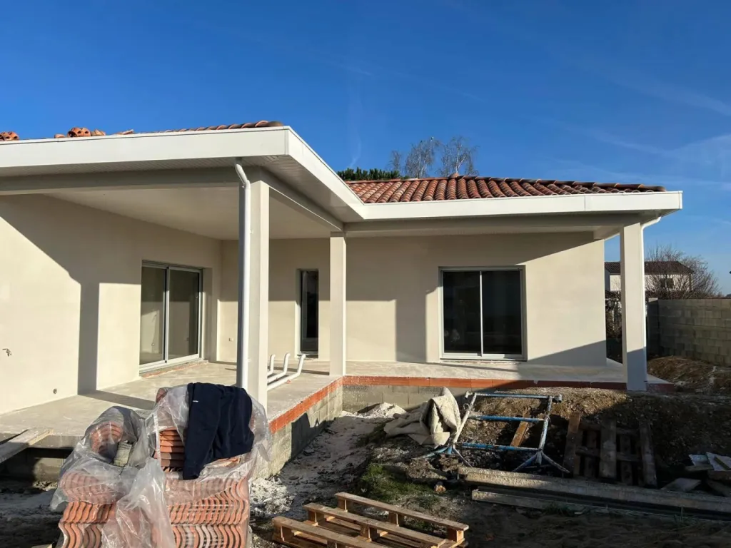 HABILLAGE PLANCHE DE RIVES BOIS EN ALU SUR LA COMMUNE DE EAUNES