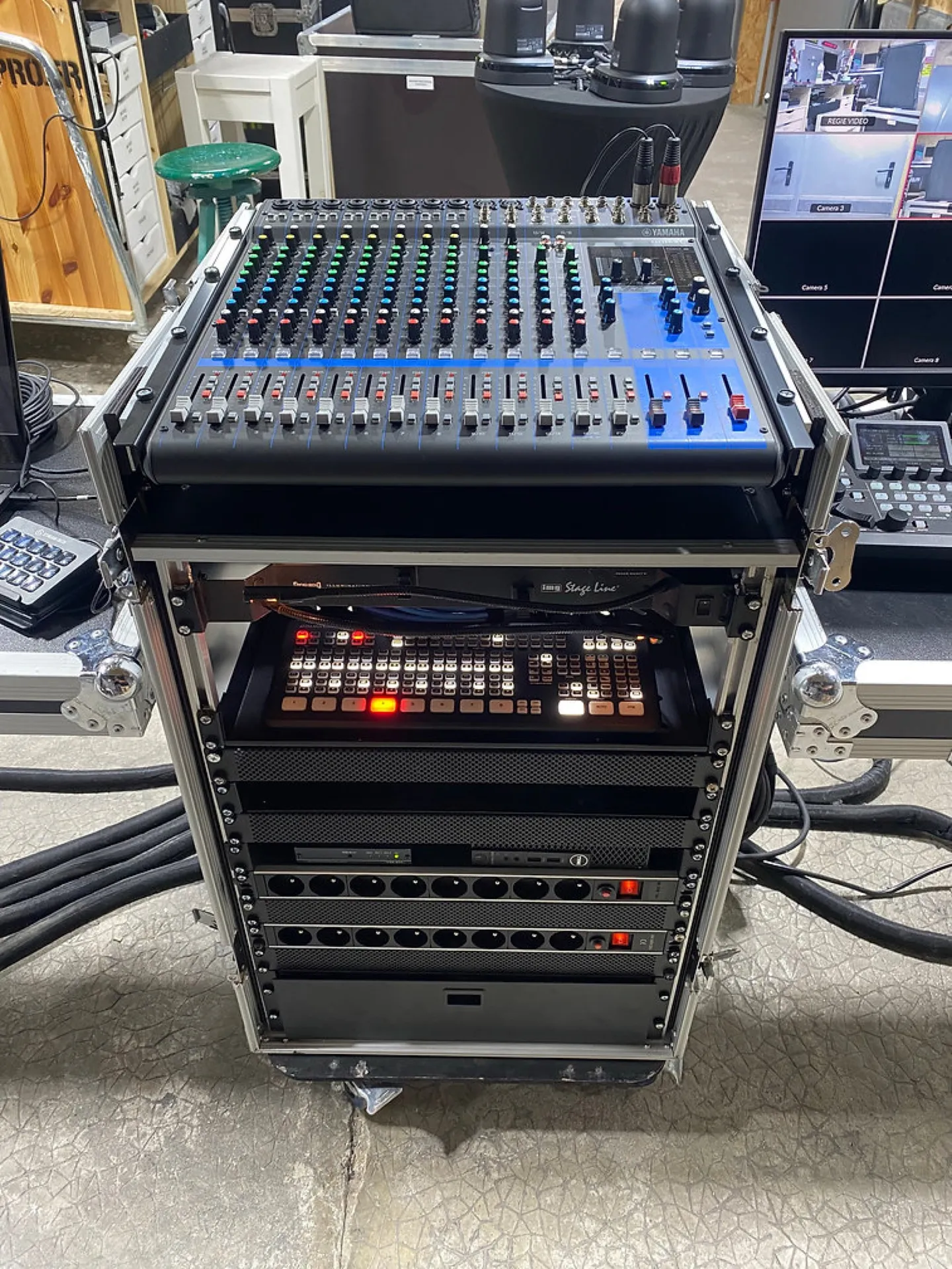 RACK REGIE AUDIO VIDEO CAPTATION STREAM