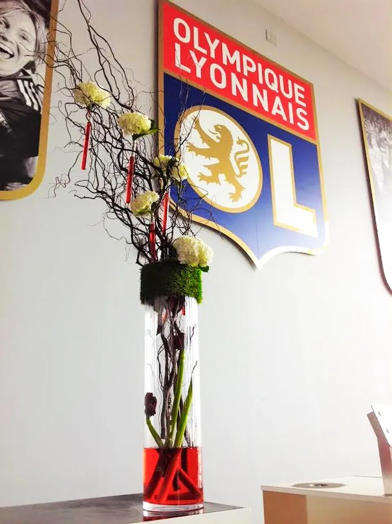 Décoration de buffet loge stade olympique lyonnais