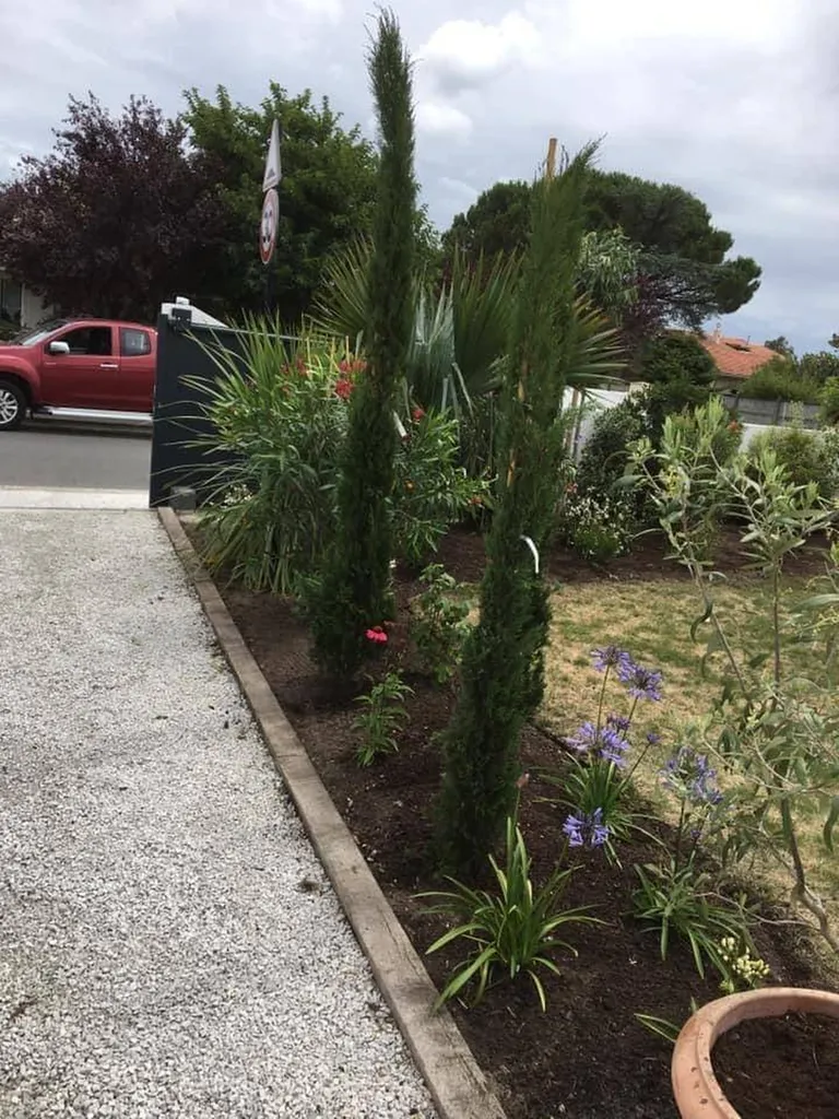 Aménagement paysager végétal  sur mesure par Evolution Paysage près de Mimizan