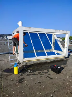 Pose films anti chaleur avec une isolation thermique réfléchissante Plan de Campagne