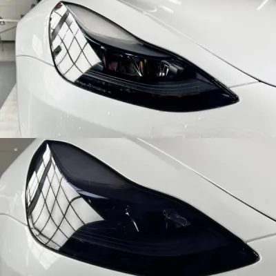 Vitres teintées et protection thermique sur tesla model 3 Performance livré au Tesla center de Rennes