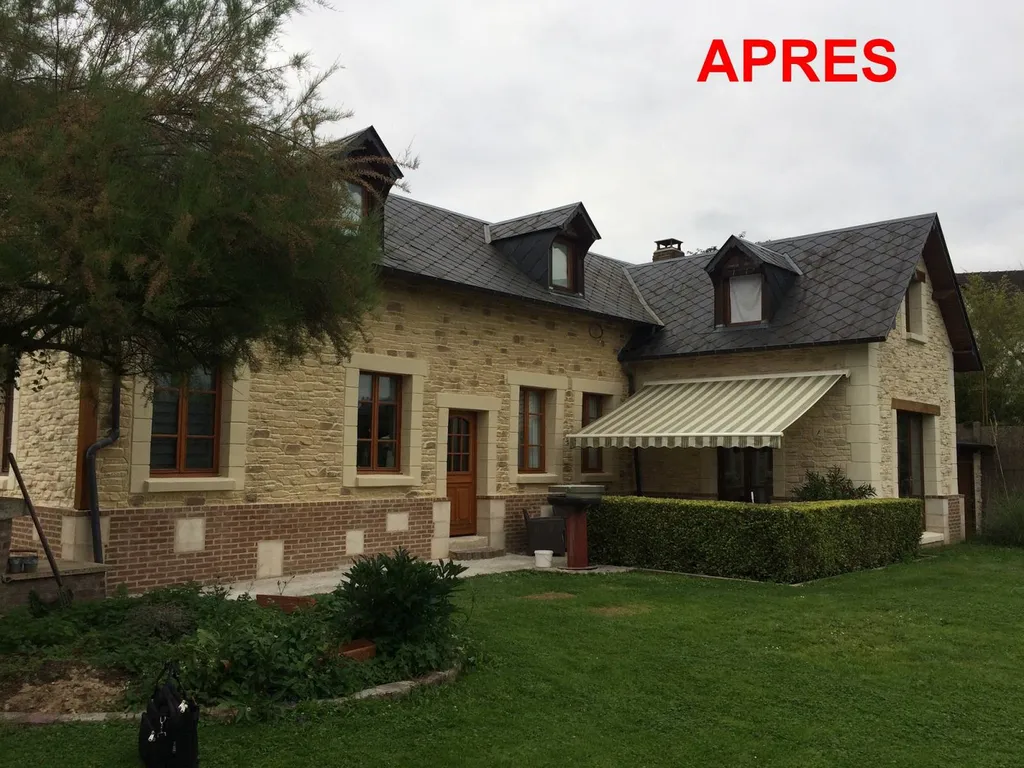 Refaire une façade avec aspect pierres proche de bourgtheroulde 27