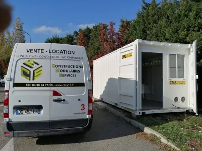 Location de constructions modulaires pour accueil d'une déchèterie au Pontet