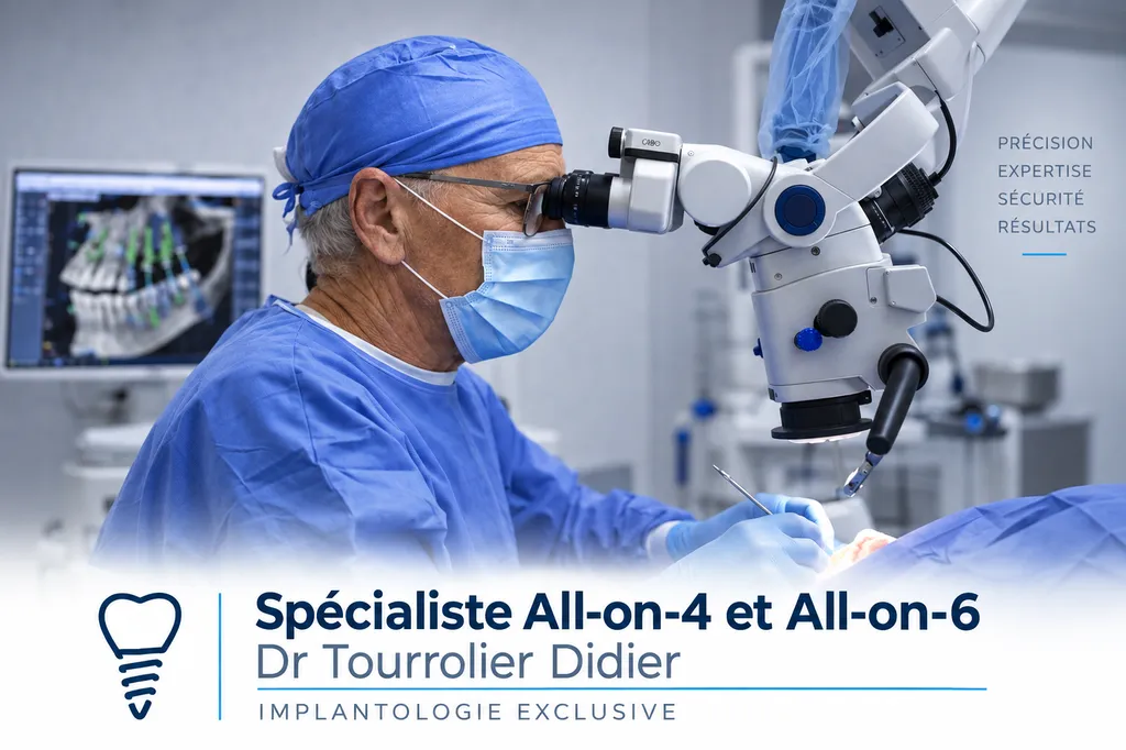 Chirurgie implantaire All-on-4 et All-on-6 – Dr Didier Tourrolier à Marseille