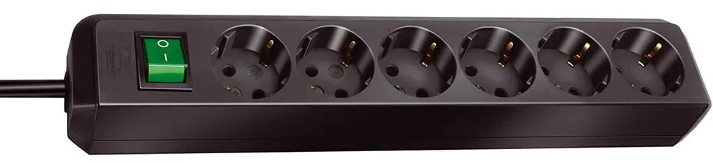 multiprises 6 prises avec sécurité enfant, interrupteur et câble de 1,5 m