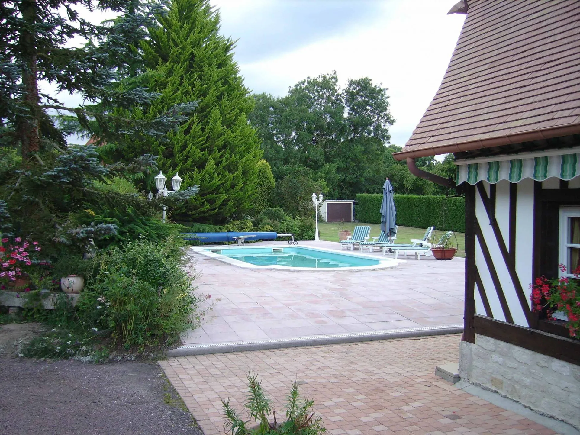 Piscine avec terasse