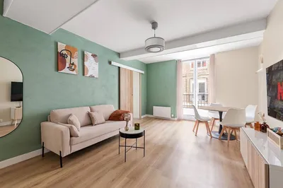 Joli appartement 2 pièces rénové et meublé en centre ville de Dieppe, Normandie