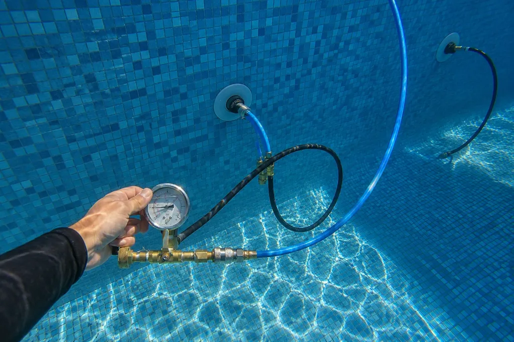 Test de pression de canalisation de piscine dans les Bouches-du-Rhône – recherche de fuite par mise en pression du réseau hydraulique à Aix-en-Provence, Marseille et Les Pennes-Mirabeau