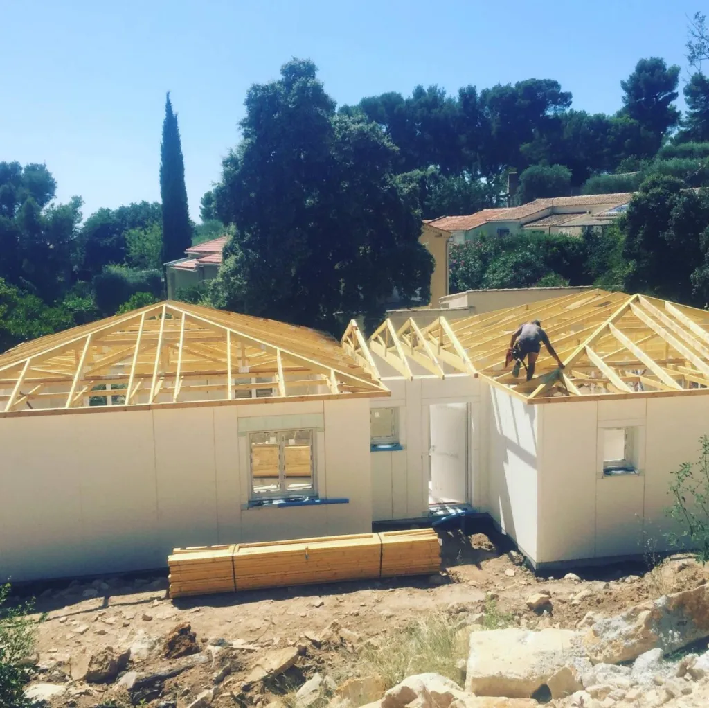 Construction d’une maison individuelle ossature bois environ 110m2 à Ceyreste près de La Ciotat 13
