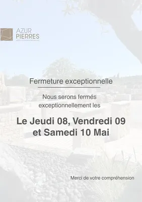 FERMETURE EXCEPTIONNELLE