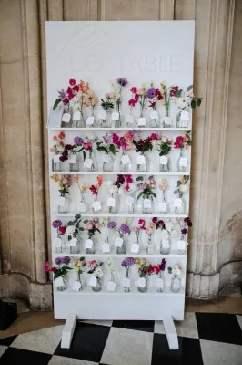 wedding decoration in french castle