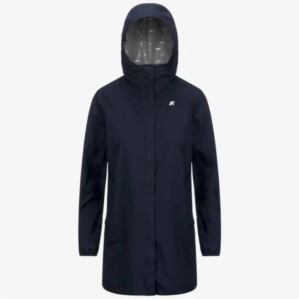 Imperméable mi-long Sophie Stretch Dot Blue Depth K.Way – Urban Chic à Dieppe 76