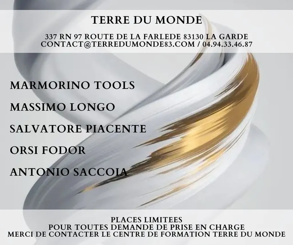 FORMATION TECHNIQUES DE LA CHAUX en partenariat avec MARMORINO TOOLS dans le Var