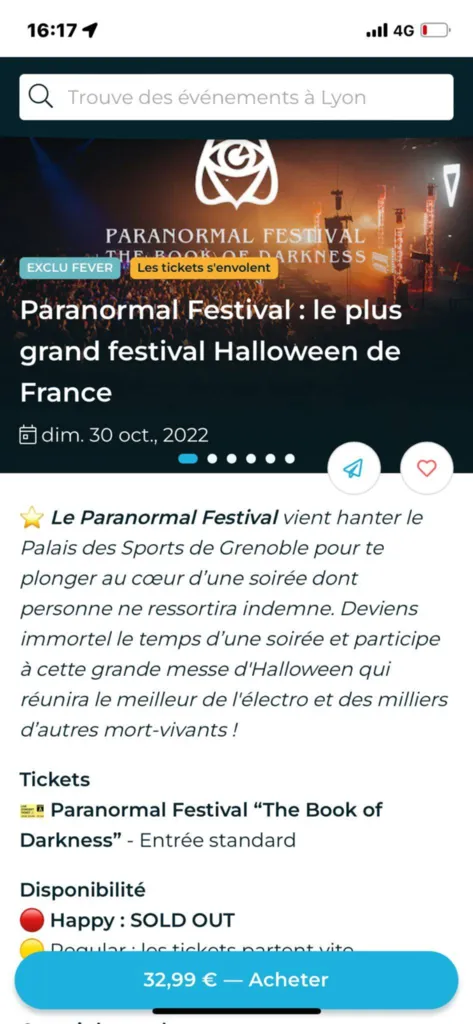 Info concernant le festival paranormal de Grenoble 2022